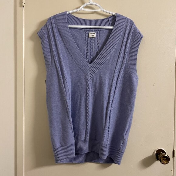 Sunday Best Light Purple Sweater Vest (BNWT) - Picture 1 of 15
